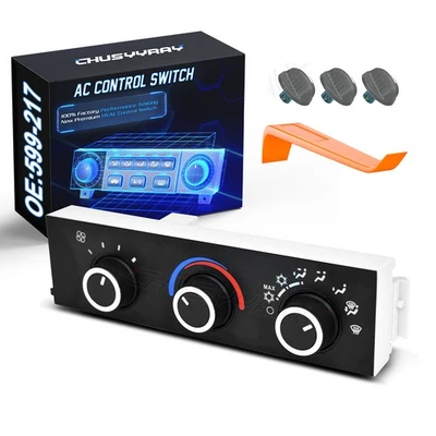 适用于雪佛兰 GMC Express 2500 3500 OE 空调加热器气候控制面板 599-217 — 第 1/4 张图片