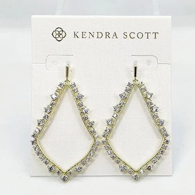 Nuevos pendientes colgantes de cristal Sophee Kendra Scott en oro Foto 1 de 3