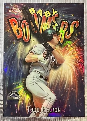 Topps Baby Boomers 1998 cromado #bb6 refractor Todd Helton Colorado Rockies SSP Foto 1 de 2