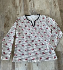 Camiseta Manga Larga Western Horse Rodeo 100% Algodón Mujer’s Pequeña - Imagen 1 de 3