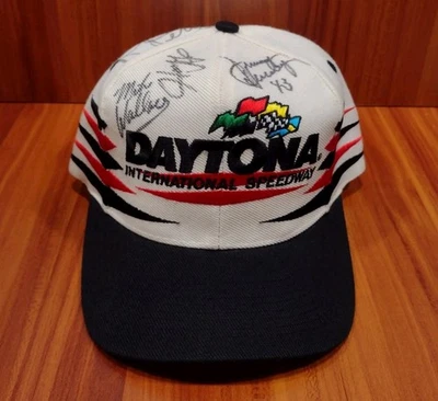 FIRMADO Richard Petty Snapback NASCAR Sombrero Daytona Intl Gorra Wallace + De colección Años 90 Foto 1 de 4