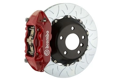 Brembo GT Brakes Rear 380mm Slotted Type 3 4 Pot Red 9911 C2S C4S GTS PCCB 12-16 - Image 1 of 4