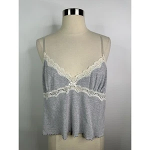Victoria’s Secret Lace Trim Y2K Babydoll Knit Womens Top L - Picture 1 of 10