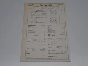 NSU TIPO 47 PRINZ 4 SCHEDA DI OMOLOGAZIONE DGM 1962 (140) - Foto 1 di 3