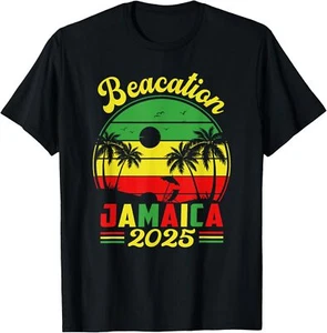 Jamaica Baecation 2025 Couples Vacation Family Retro Beach T-Shirt Hoodie - Picture 1 of 11