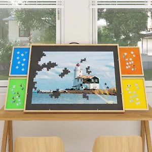 2000 Pieces Jigsaw Puzzle Board Puzzle Table with Storage drawers for Bedroom - Picture 1 of 9