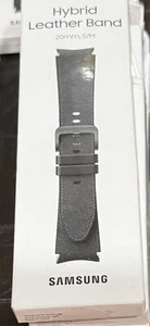 original Samsung Galaxy Watch4 Hybrid Leather Band 20mm S/M Black - NEW - Photo 1 sur 1