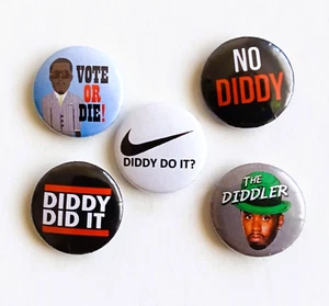 P DIDDY Puffy Daddy Badge Button Set 25mm 1" Pins Pinback 90s hip hop Diddler - Bild 1 von 13