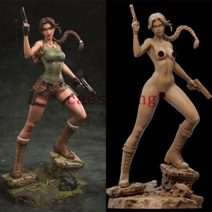 Lara Croft 3D Printing Figure Unpainted Model Sculpture GK Blank Kit New Stock - Picture 1 of 8