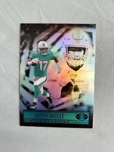 Jaylen Waddle 2021 Illusions Emerald Green Prizm Rookie #66 Miami Dolphins - Picture 1 of 2