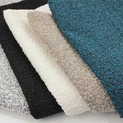 LULLABEE Paris Boucle Textured Tweed Upholstery Home Furnishing Wool Look Sofa Fabric