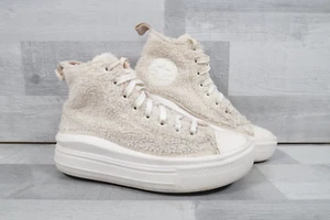 Zapatillas altas para mujer Converse Chuck Taylor Move Platform Sherpa beige talla 5,5 - Imagen 1 de 12