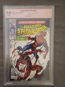 Amazing Spider-Man 361 CBCS 9.6 1st app Carnage, signed Mark Bagley 1992 Key - Bild 1 von 4