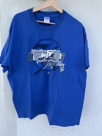tampa bay lightning t shirt 2004 eastern conference finals size XL Cover