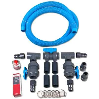 Bypass-Set für Pool-Wärmepumpen Schwimmbeckenheizungen und Solarmodule - Bild 1 von 3