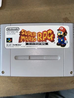 Super Mario RPG Vintage 1995 Shvc-arwj-jpn Super Famicon Cassette Without Box - Image 1 of 3