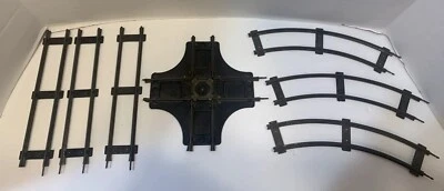Vintage Marx O-Gauge 2-Rail Train Track Crossing,3 Straight,3 Curved (7 PC. LOT) - Image 1 of 4