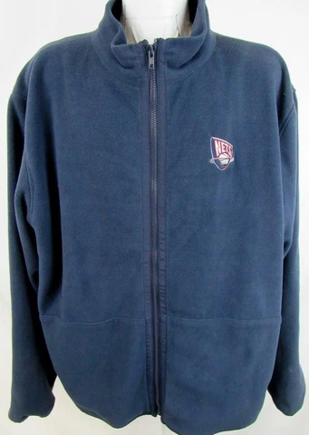 New Jersey Nets Mens X-Large Full Zip Embroidered Fleece Jacket NET 5 Cover