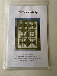 All Squared Up Quilt Pattern Instructions Block 54" x 74" Carpenters Square - Picture 1 of 2