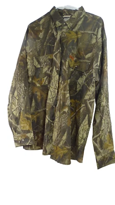 Woolrich Camo Shirt Mens XL Long Sleeve Vented Realtree Hardwoods Hunting - Image 1 of 4