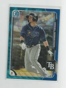 2015 Bowman Chrome DANIEL ROBERTSON Blue Wave Refractor - Picture 1 of 1