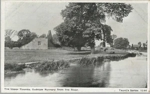 TAUNT&CO POSTCARD GODSTOW NUNNERY FROM THE UPPER THAMES C1910 - Picture 1 of 2