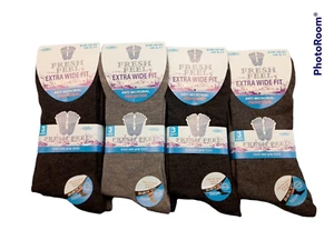 Mens Extra Wide Non Elastic Diabetic Socks Size 6-11 Comfort Fit WorkM10524 - Picture 1 of 1