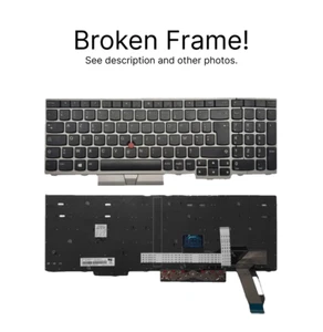 FRENCH AZERTY KEYBOARD LENOVO THINKPAD T590 E580 L580 E590 P52 P72 - Picture 1 of 2