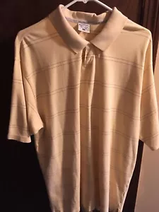 Men's Columbia Sportswear Sz XL Polo Shirt Light Yellow 100% Cotton - pre owned - Picture 1 of 8