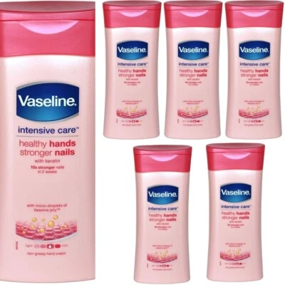 Vaseline Intensive Care Healthy Hands Stronger Nails Lotion 200ml x 6