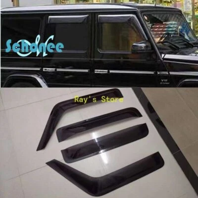 4PCS Rain Baffle Windows Visor For Mercedes Benz G Wagon W463 G500 G550 G63 G65 - Image 1 of 4