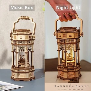 ROKR Victorian Lantern Wooden Mechanical Model Kit 3D Puzzle Toy DIY Xmas Gift - Picture 1 of 12