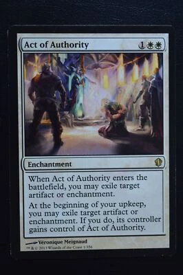 Magic The Gathering MTG ACT OF AUTHORITY Commander 2013 LP Lightly Played - Image 1 of 2