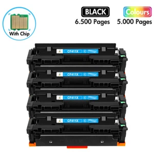 4PK CF411X Toner cartridge 477X Fit For HP Color LaserJet Pro M452dn MFP M477fdn - Picture 1 of 11