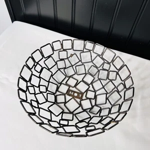 Front Of The House FOH Wire Bowl Copper Wire Basket Link 8.25“ Beautiful Patina - Picture 1 of 7