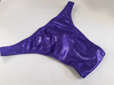 Tanga masculina nova s m L ou xL feita à mão roxa mística brilhante Rio bolsa ou plana  - Imagem 1 de 2
