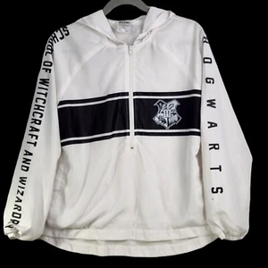 Harry Potter Hogwarts Hoodie Jacke 1/2 Zip Windbreaker Hexe Zauberer Herren Gr. M - Bild 1 von 14