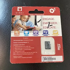 VINCI MICRO SD CARD FOR VINCI TABLET THE CURIOUS LEVEL 1 - LC-2000 (S800) C - Picture 1 of 3