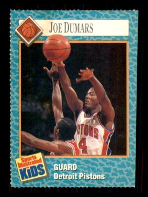 1990 Basketball Sports Illustrated for Kids Joe Dumars Detroit Pistons #91 - Image 1 of 2