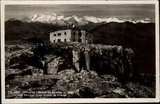 RPPC Rifugio Corno Di Renon Italy mountain ~ 1935 real photo postcard