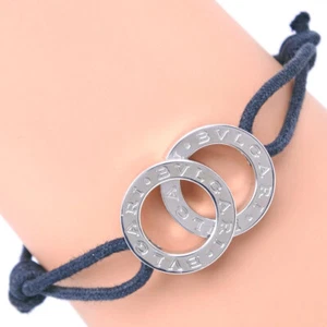 BVLGARI Bvlgari Bvlgari Bracelet black Silver925 10.6g Women - Picture 1 of 6