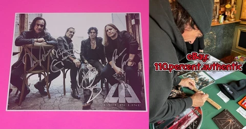LAST IN LINE x5 ENTIRE BAND SIGNED AUTOGRAPHED 8X10 PHOTO #C DIO SABBATH LEPPARD Cover
