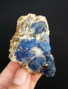 Afghnite with Pyrite and Calcite from Badakshan Afghanistan. - Picture 1 of 10
