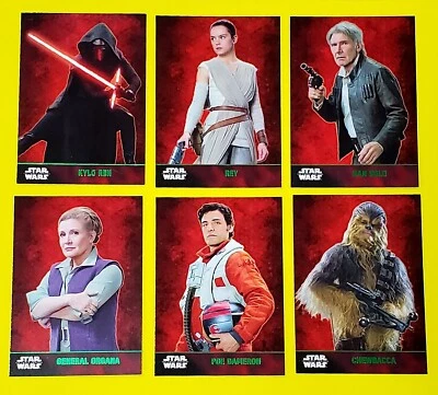 2015 Topps Star Wars The Force Awakens Series 1 Green Parallel #1-100 You Pick  - Image 1 of 4
