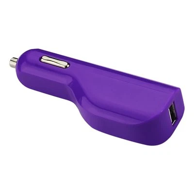 Reiko USB CAR CHARGER 1A5V - Retail Packaging Color Purple  Input: DC 12v-24v - Image 1 of 2