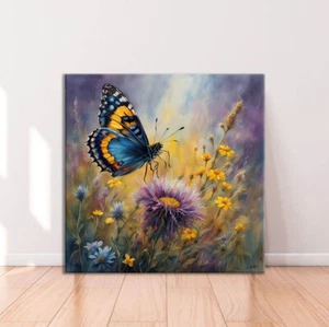 Butterfly Oil Painting Limited Edition High Quality Home Decor Australian Made - Picture 1 of 3