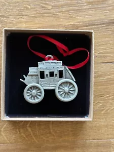 Wells Fargo Company Wagen Postkutsche Weihnachtsschmuck neu im Karton - Bild 1 von 6