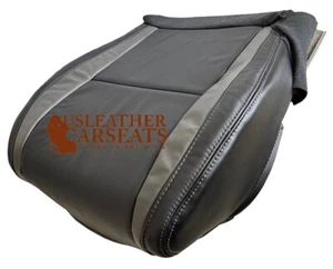 2009 Mazda CX-9 Driver Side Bottom Leather Replacement Seat Cover 2 Tone Black - Picture 1 of 8