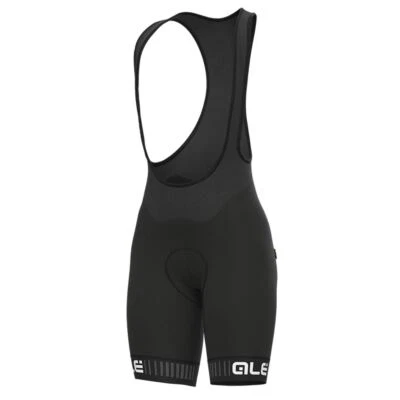 ALE Womens Cycling Bib Shorts - Traguardo Pragma - Padded, Black/White L11546718 - Image 1 of 4