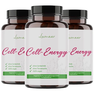 LUMAAR 3 Dosen Cell-Energy Kapseln mit Resveratrol + Carnosin + Q10 + Biotin + OPC usw
